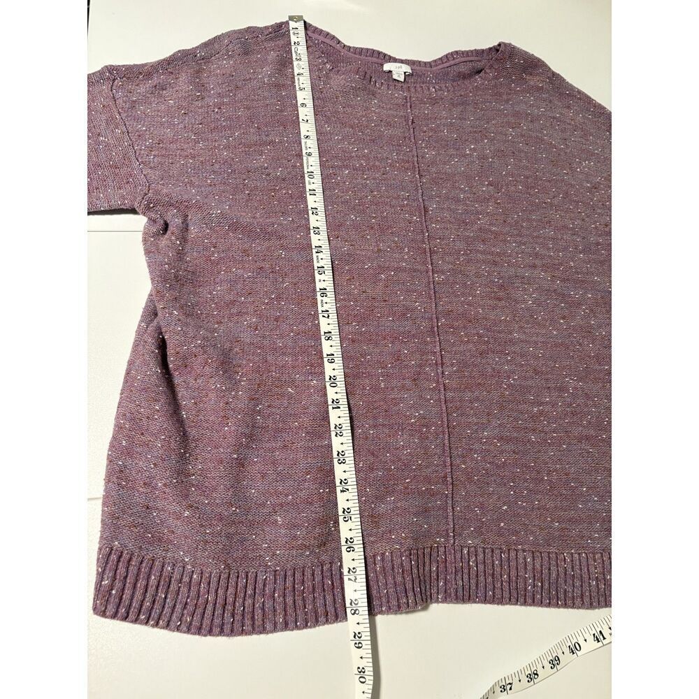 J.Jill Purple Textured Knit Sweater Long Sleeve Pullover - Picture 4 of 4